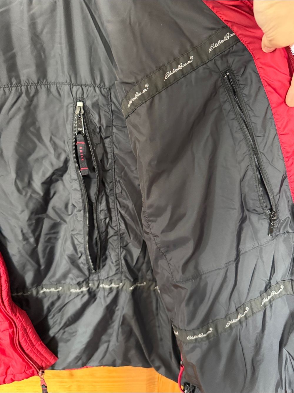 Eddie Bauer Ebtek Red Quilted Insulated Vest- Size XLT - Gem